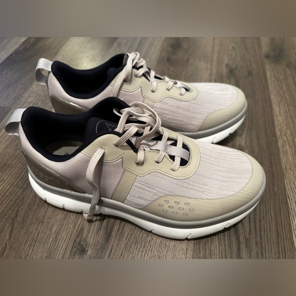 Alegria Beige Women's Athletic Shoes arch support neutral basic water resistant - Picture 6 of 12